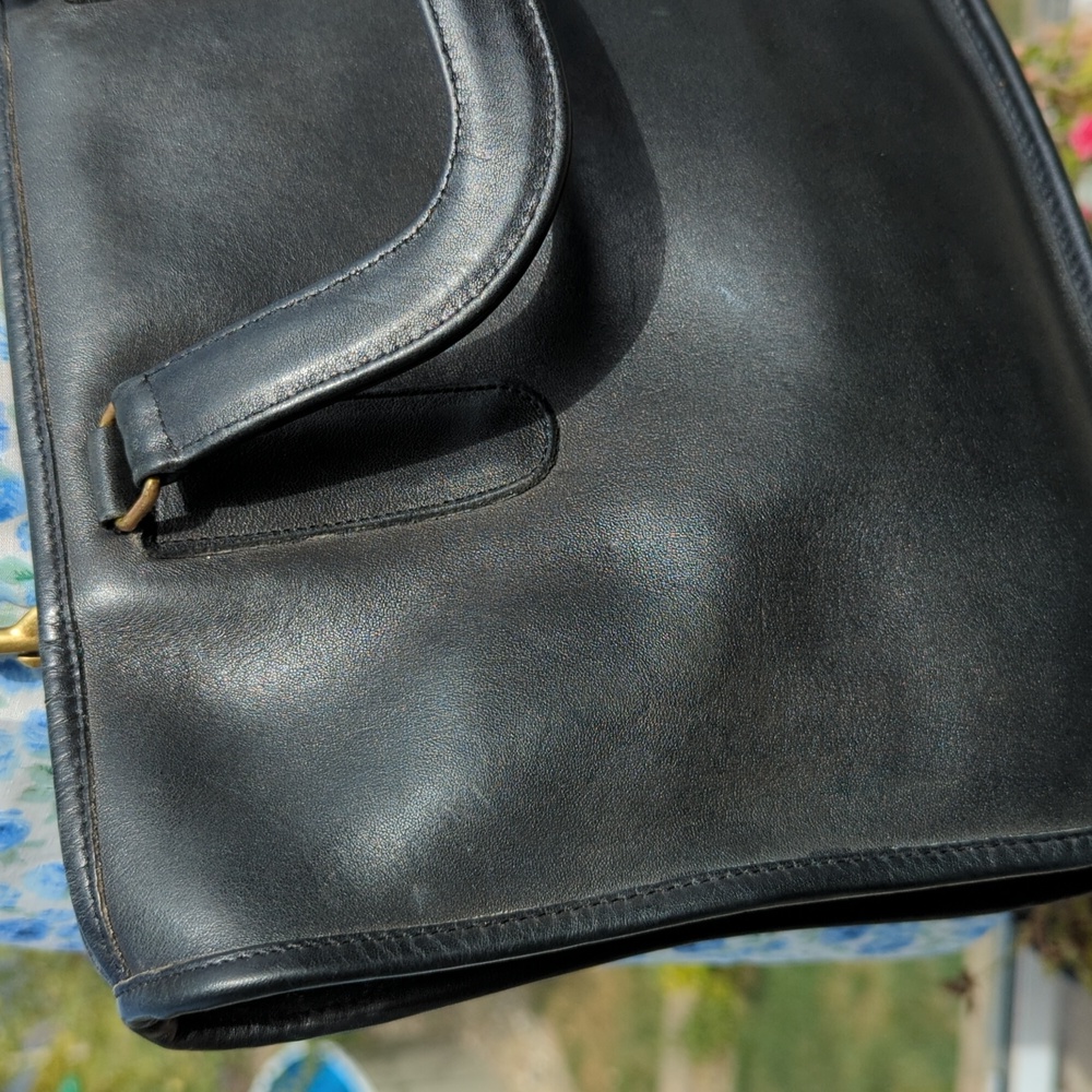 Vintage Coach Slim Satchel Large 9430 black - Picture 5 of 12